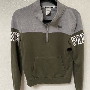 PINK Half Zip Sweater